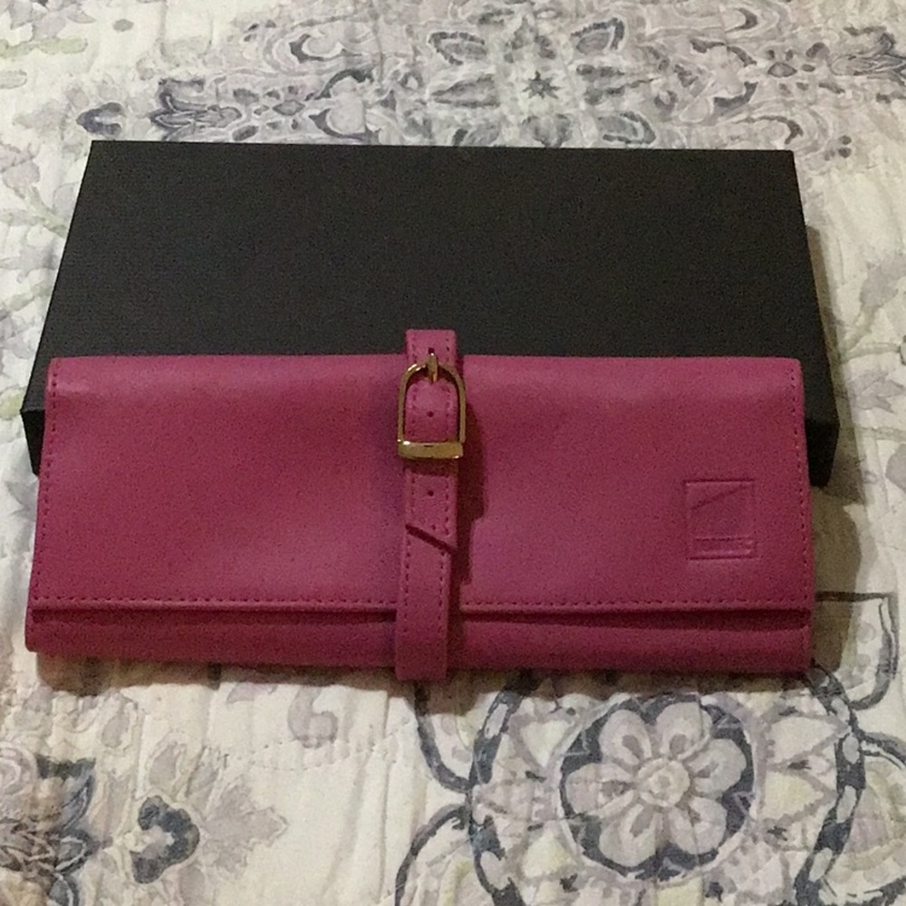 Leather Travel Jewelry Roll